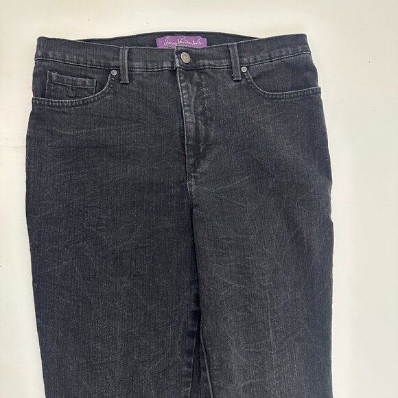 Gloria Vanderbilt Amanda Bootcut Women's size 12 Black Denim Jeans - Picture 2 of 5